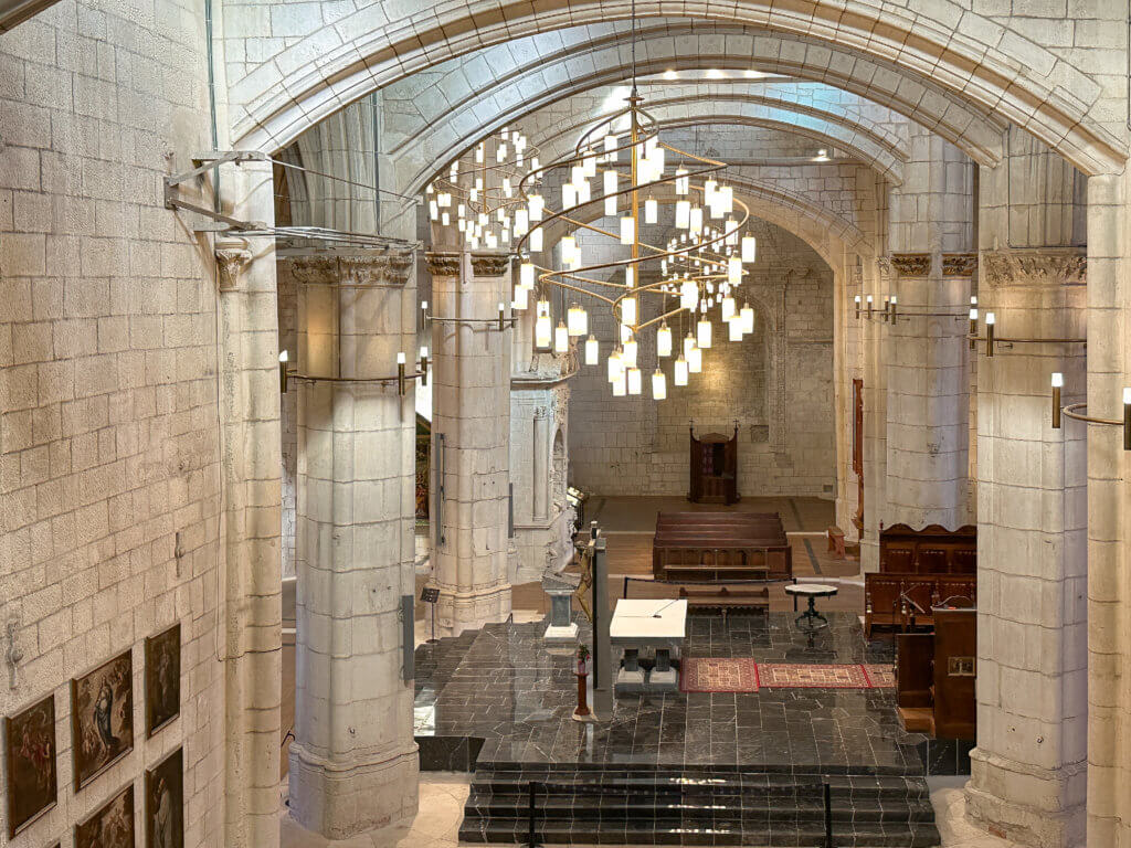 Interior of Santa Maria Cathedral in Basque Country Spain