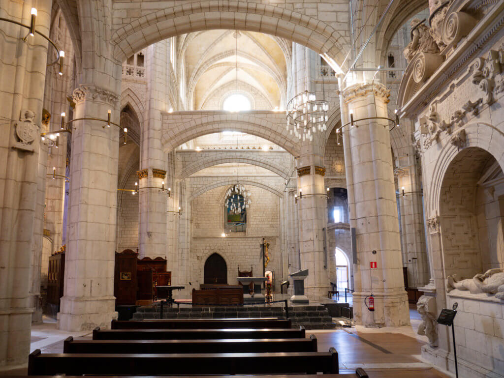 Interior of Santa Maria Cathedral in Vitoria-Gasteiz in Spain