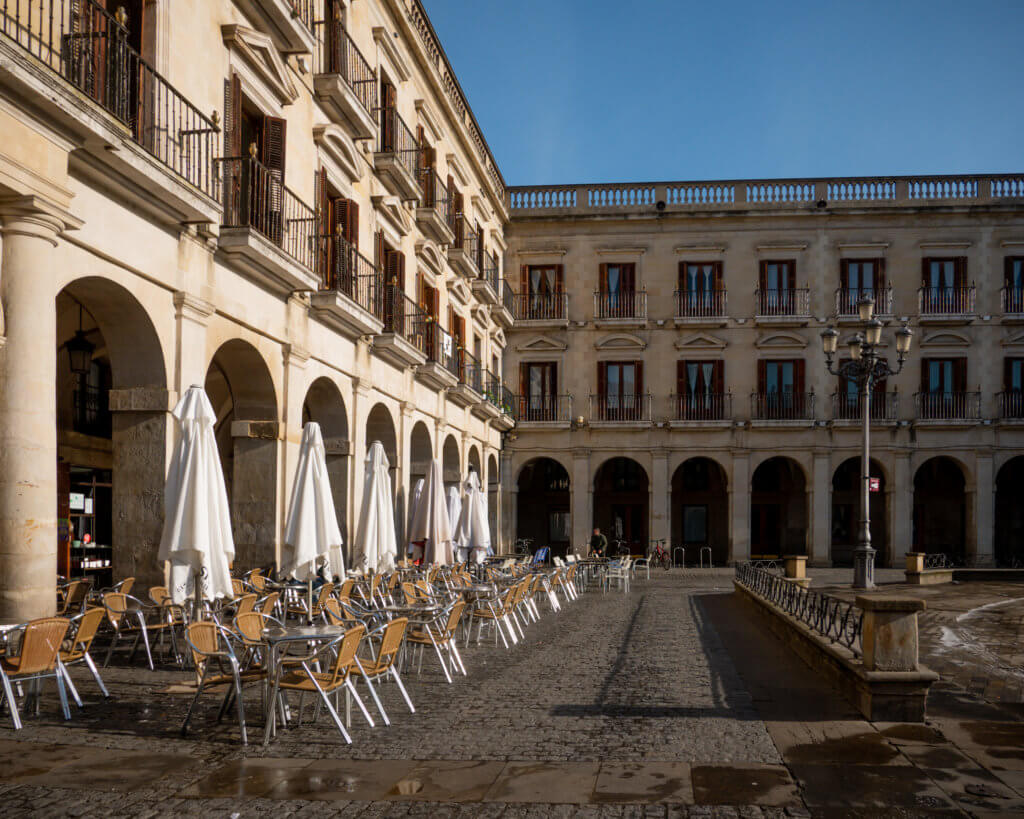 Plaza Espana in Vitoria Gasteiz Spain