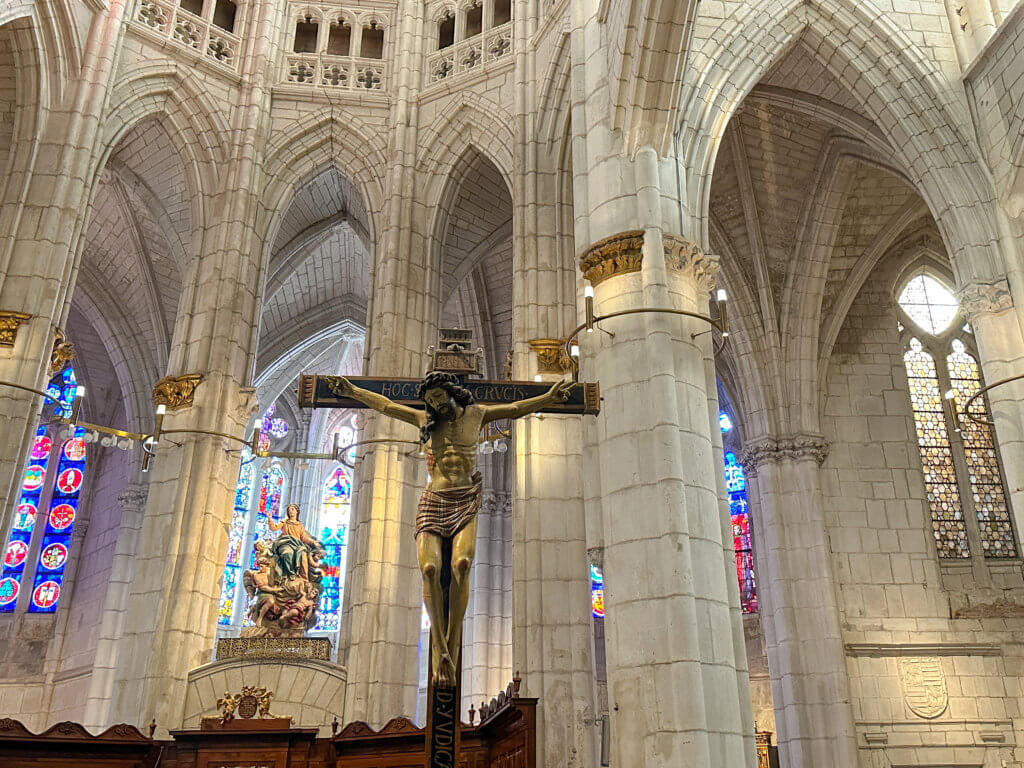 Interior of Santa Maria Cathedral one of the best things to do in Vitoria Gasteiz Spain