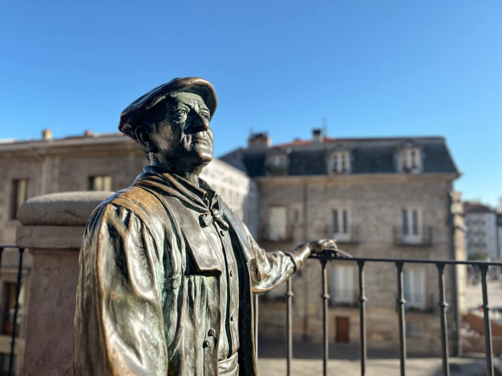 Bronze statue of Celedon in Vitoria-Gasteiz northern Spain