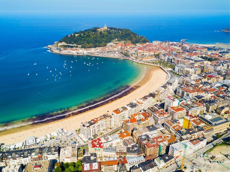 Beach in San Sebastian