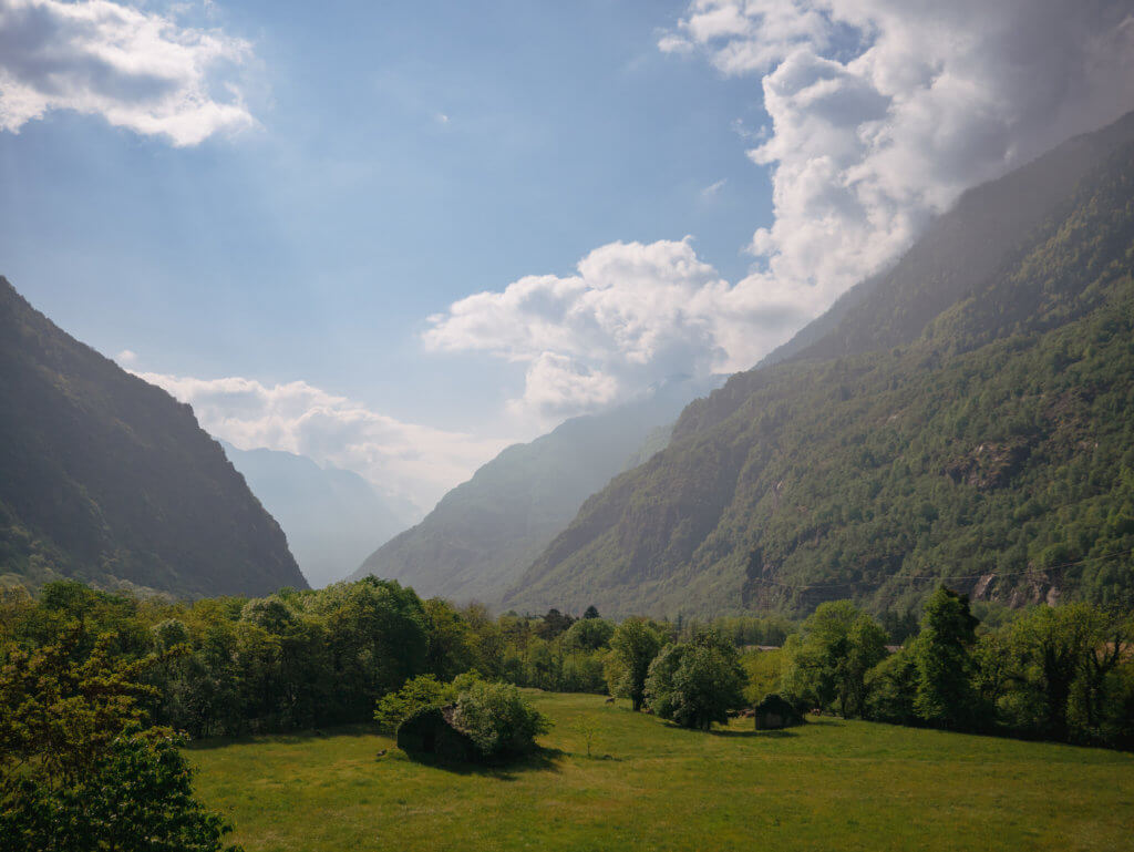 Landscape surrounding the Gotthard Tunnel in Switzerland