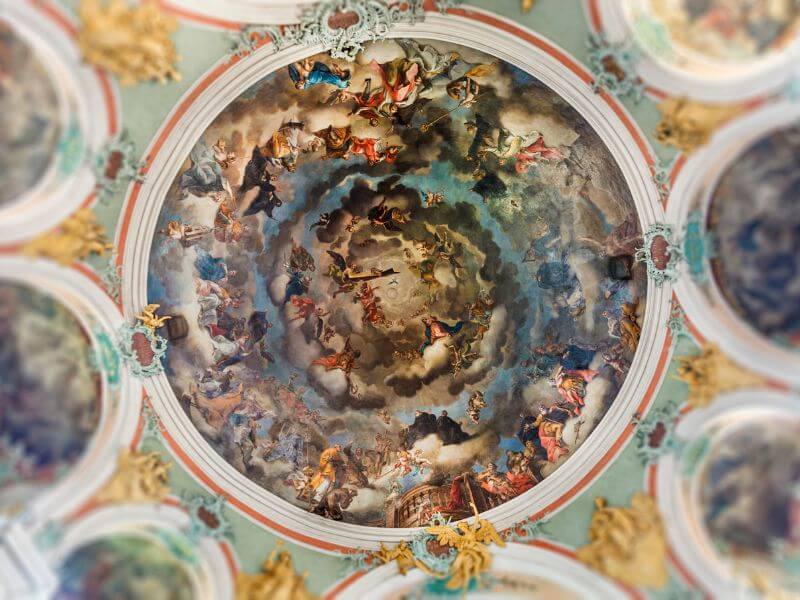 Fresco ceiling of St. Gallen cathedral