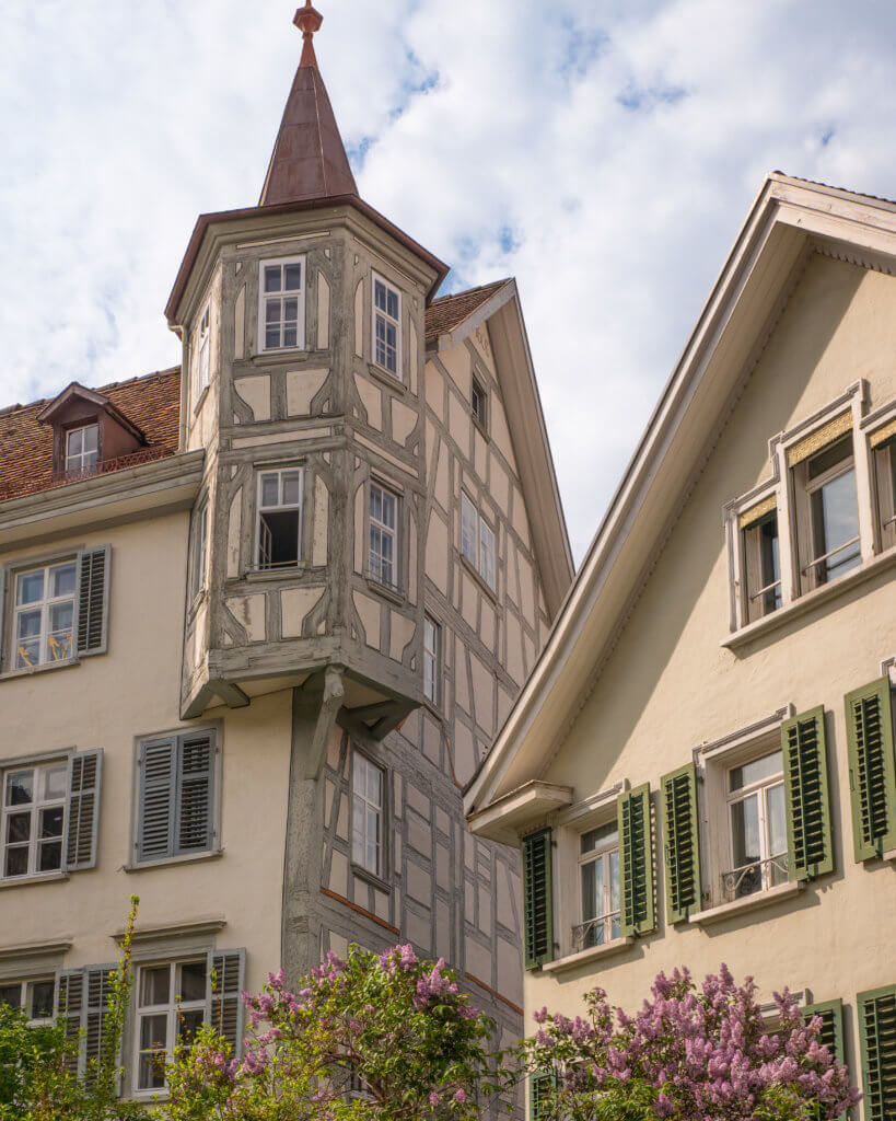 Fairytale turrets in St. Gallen Switzerland