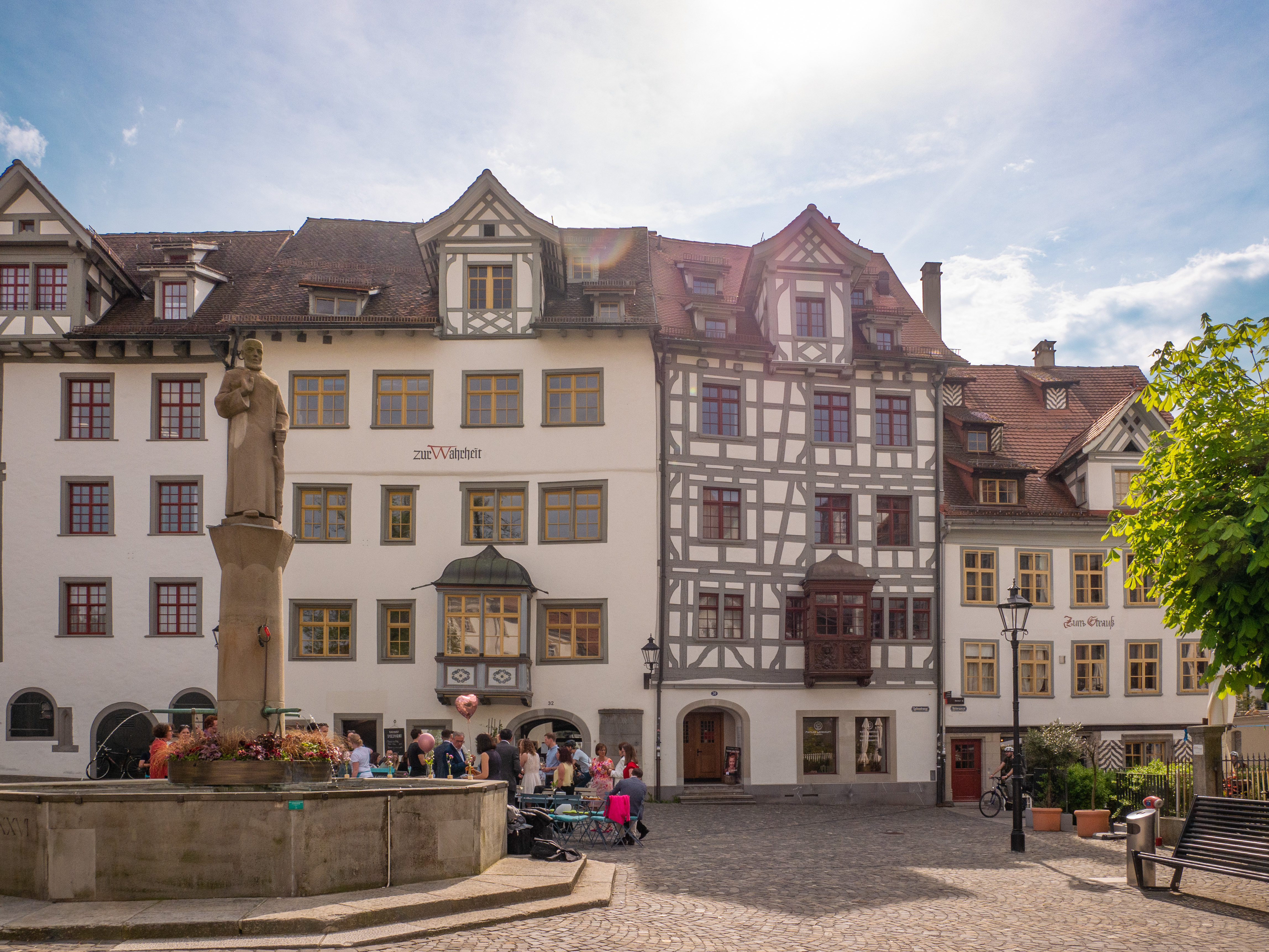 Timber framed buildings in St. Gallen old town