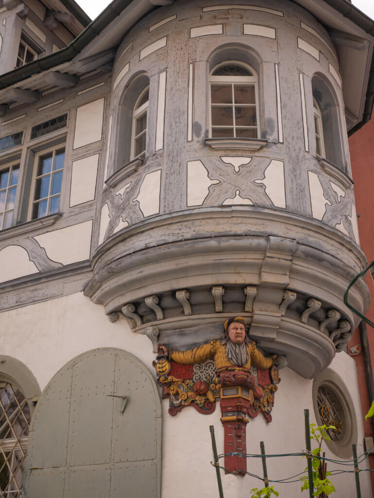 Ornate oriel windows in St. Gallen