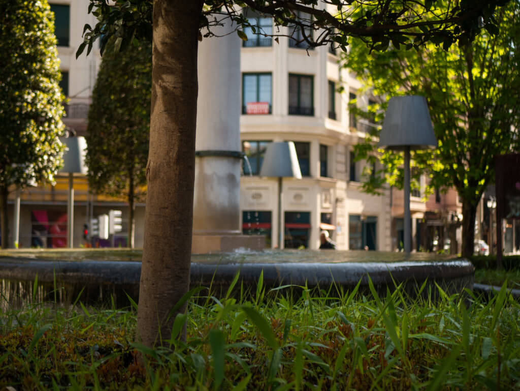 Lampshades on the streets of Bilbao