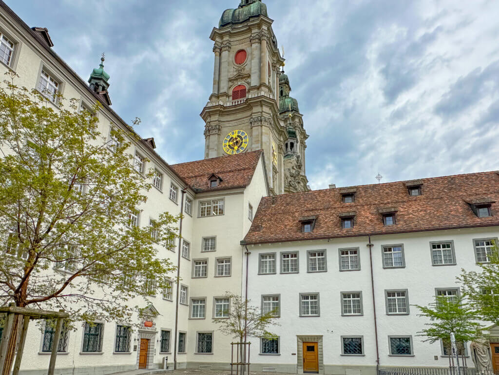 Courtyard of St. Gallen Baroque Cathedral