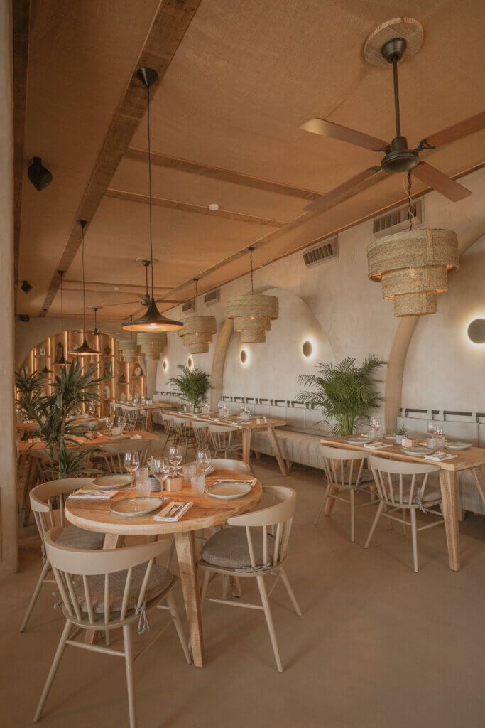 Interior of Gammarus Restaurant and Beach Club Lloret de Mar