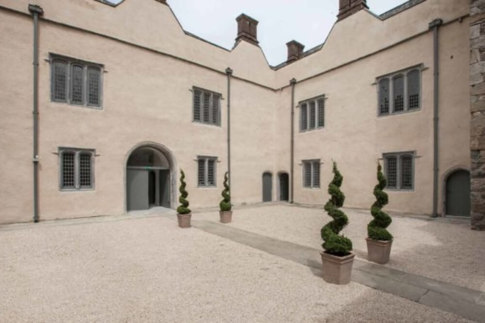 Courtyard of Ormond Castle in Tipperary, Ireland.