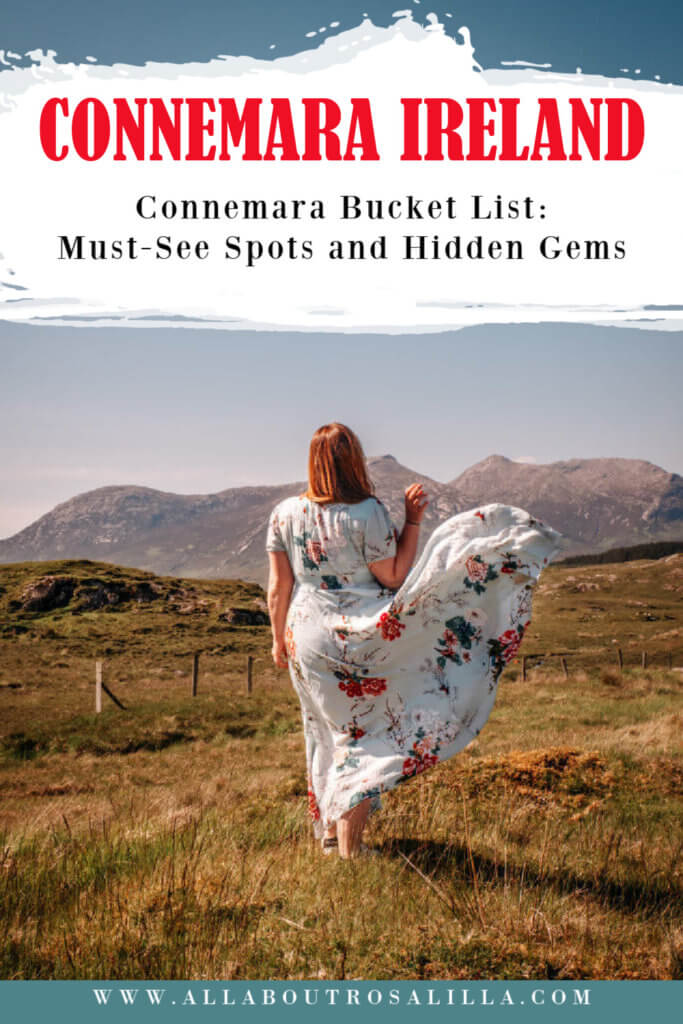 Image of Connemara with text overlay Connemara Bucket List: Must-See Spots and Hidden Gems.