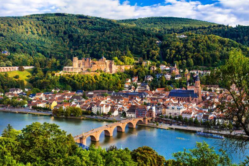 Heidelberg, Germany: A charming city nestled along the Neckar River.
