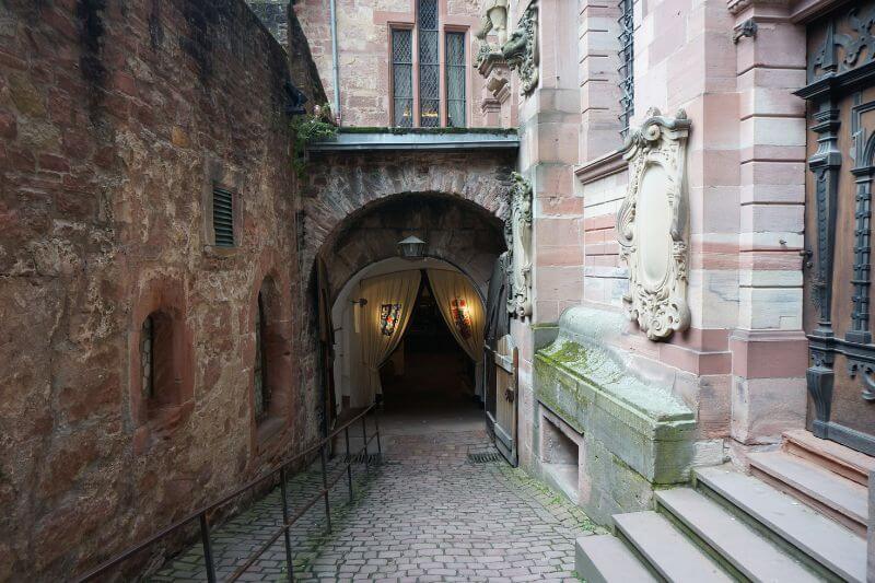 Hidden passageway in Heidelberg Germay.