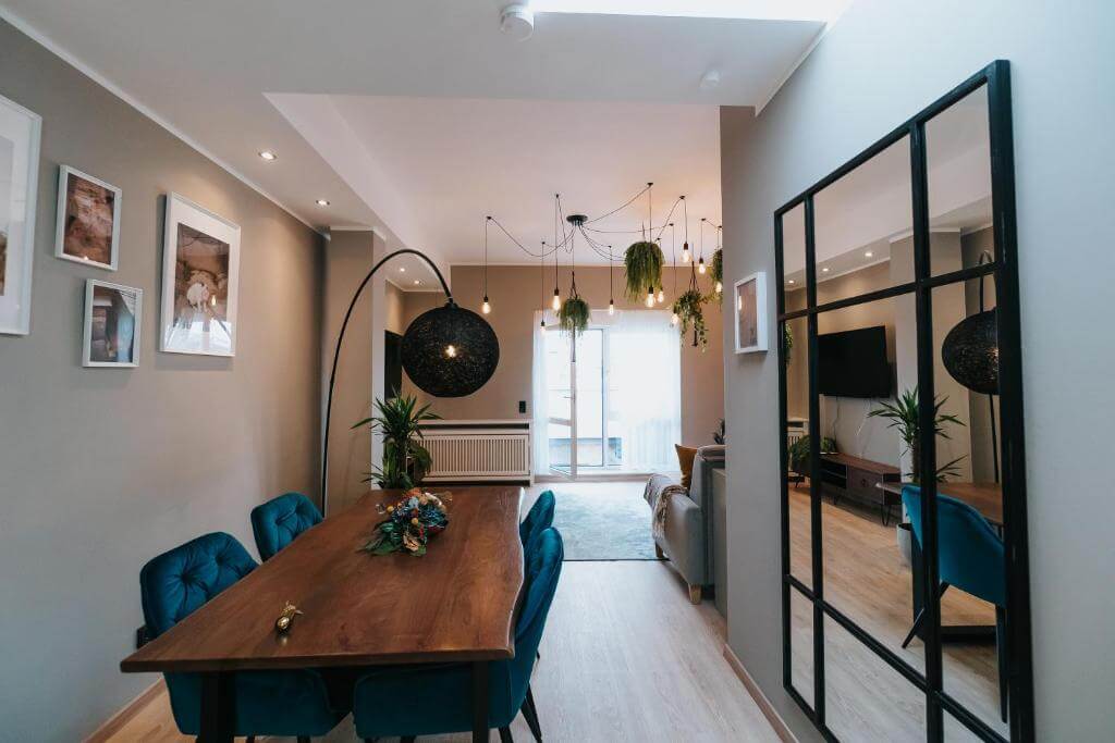 Dining area with contemporary design at The Blasky