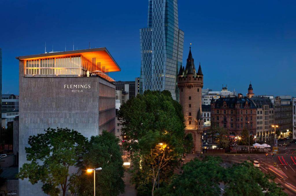 Exterior view of Fleming’s Hotel Frankfurt Main-Riverside