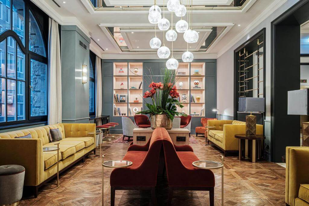 Elegant lobby of LUME Boutique Hotel Autograph Collection