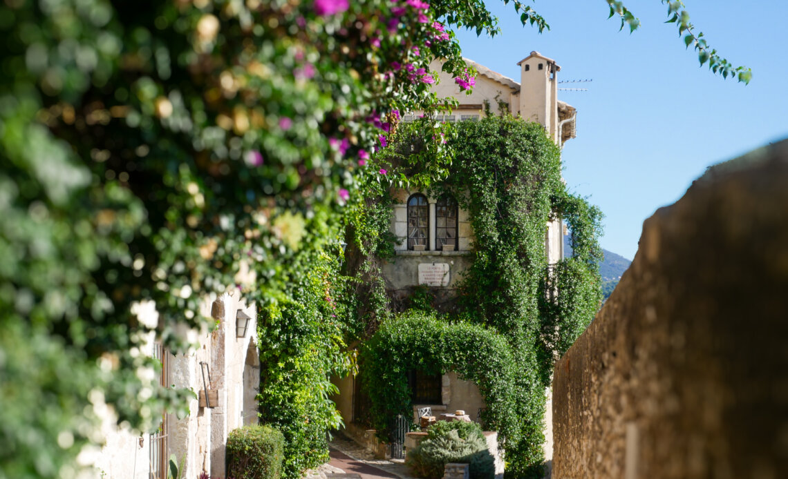 The fairytale cottage of La Miette in Saint Paul de Vence in the South of France.